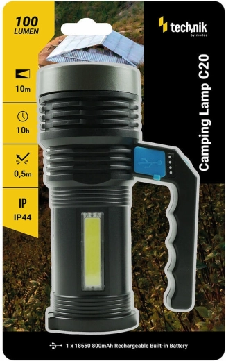 Technik MT-C20 ręczna latarka kempingowa z podwójnym światłem (COB + CREE XPE) - 1 szt.