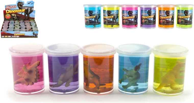 Slime z dinozaurem 80 g - 1 sztuka