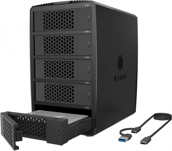 Zewnętrzna obudowa RAID ICY BOX na 5× dysków SATA 2,5/3,5