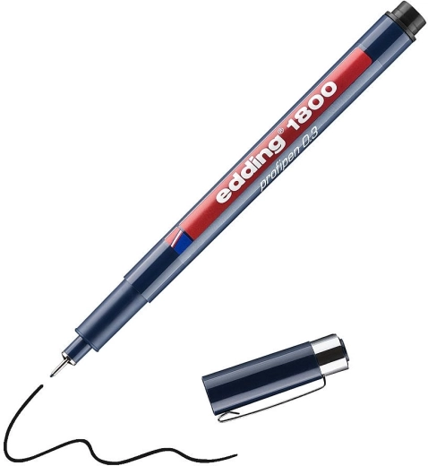 Marker edding 1800 czarny 0,3 mm