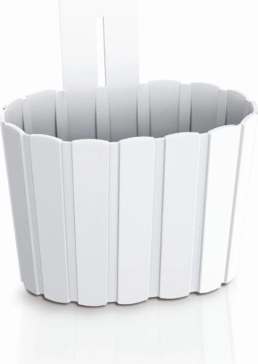 Wisząca donica ścienna Boardee Wall 19,4 cm biała