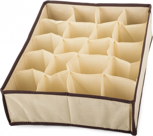 Stabilny tekstylny organizer do szuflady