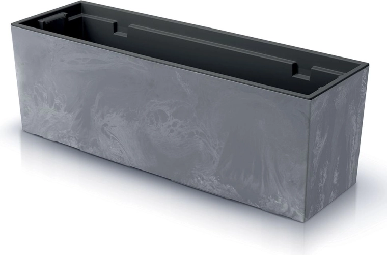 Skrzynka z efektem betonu z wkładem 77 cm marengo