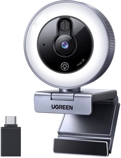 Kamera internetowa Ugreen CM910 2K z doświetleniem LED i mikrofonem