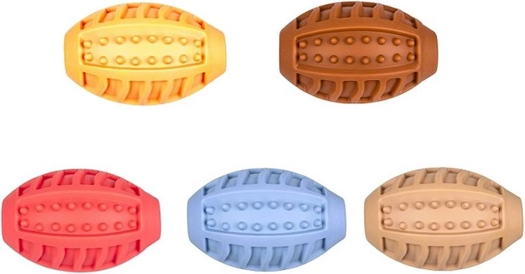 Piszcząca piłka do rugby z wypustkami 10 cm - 1 sztuka