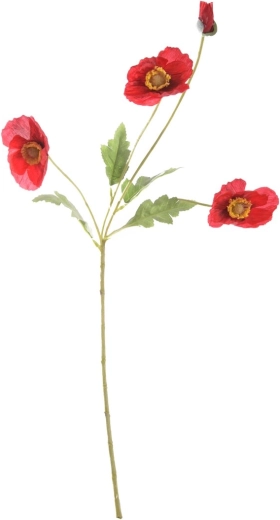 Sztuczny mak polny czerwony 58 cm
