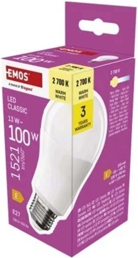 Żarówka LED Classic A60 E27 13 W 1521 lm, ciepła biel
