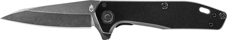 Gerber Fastball Black nóż składany 7,6 cm, cały czarny, aluminium