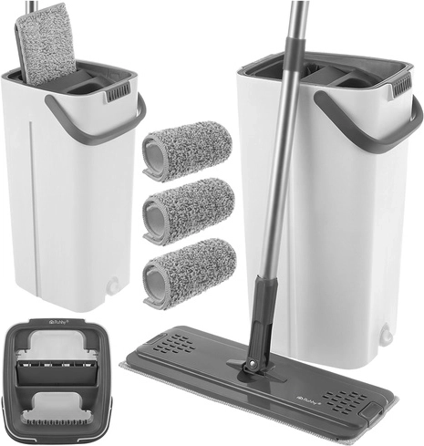 Bezdotykowe wyżymanie i 3 szybkoschnące nakładki