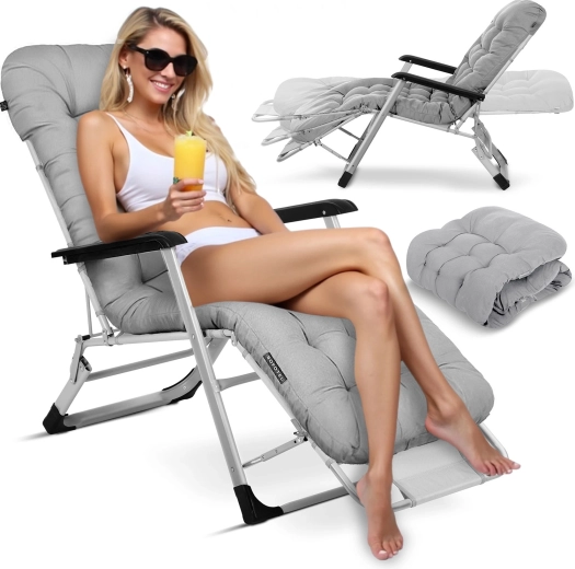 Płynna regulacja aż do pozycji leżącej