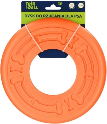 Pomarańczowy latający dysk dla psa