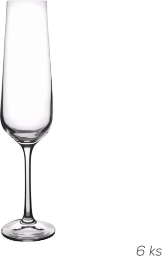 Kieliszki Sandra do wina musującego 0,2 l, 6 szt.