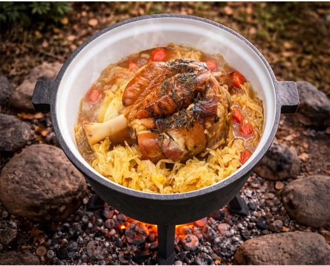 Równomierne ciepło i głęboki smak dzięki masywnej żeliwie