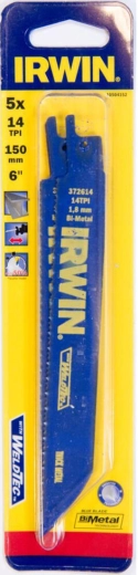Brzeszczot do metalu do piły szablastowej 150 mm 14 TPI IRWIN (5 szt.)