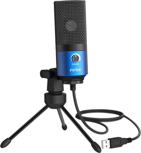 Kondensatorowy mikrofon USB Fifine K669BB niebieski - 1 szt.