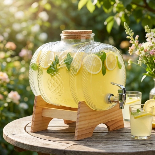 Drewniana podstawka i korkowa pokrywka