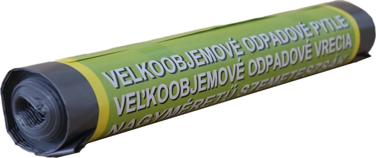 Mocne czarne worki na odpady 170 l, 100 × 125 cm (5 szt.)