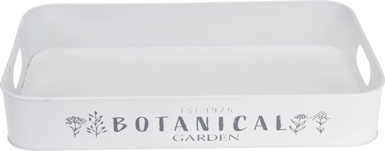 Elegancki ogrodowy motyw w bieli i szarości