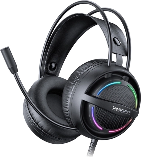 Słuchawki gamingowe Onikuma X88 z podświetleniem RGB i mikrofonem