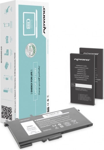 Bateria Movano do Dell Latitude 5280, 5480, 5495 i 5580 (3DDDG) 3000 mAh 34 Wh