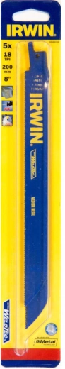 Brzeszczot do metalu do piły szablastowej 200 mm, 18 TPI, 5 szt. IRWIN