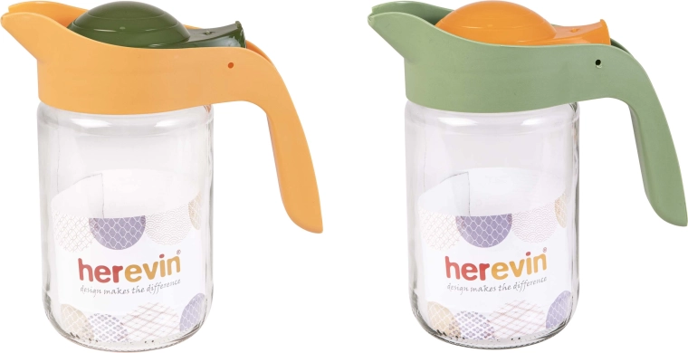 Dzbanek 660 ml ze szklaną karafą i plastikową pokrywką