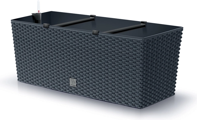 Samonawadniająca donica rattanowa antracyt 50 cm