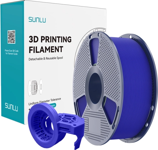 Szybkoschnący matowy filament Sunlu PETG – Niebieski