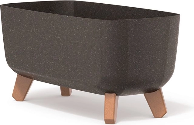 Doniczka na nóżkach GRACIA CASE ECO WOOD 39 cm – kawa