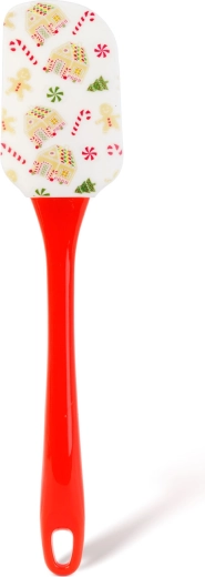 Świąteczna szpatułka kuchenna z silikonową główką 25,4 cm