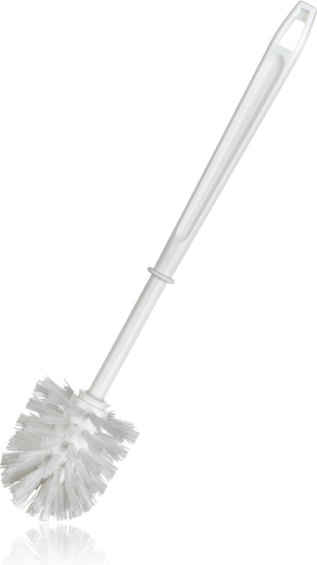 Szczotka WC plastikowa biała 8 × 36 cm