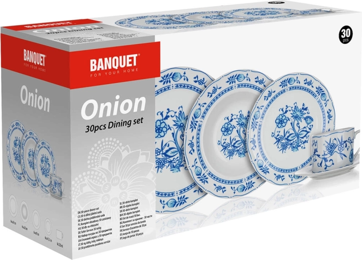 Kompletny 30‑elementowy zestaw dla 6 osób