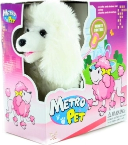 chodzący piesek na kabel z merdającym ogonkiem