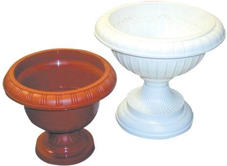 Stojak na donicę AMFORA 34, biały, wysokość 31 cm