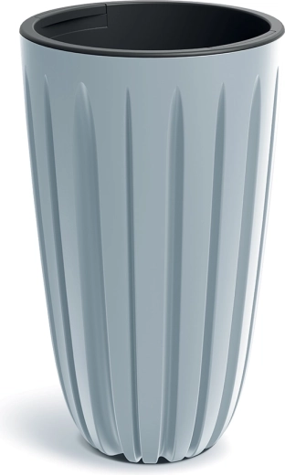 Donica Wario 29 cm jasnoszara z wkładem