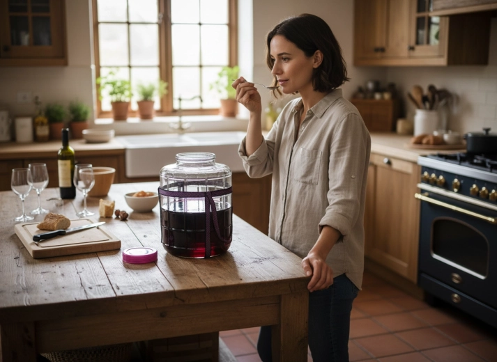 Ogromna pojemność 26 l do wina, nalewek i fermentacji