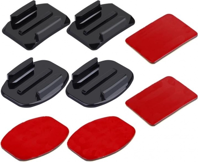 Zestaw samoprzylepnych uchwytów Puluz do kamer sportowych (kompatybilny z INSTA360, DJI OSMO ACTION i GOPRO)