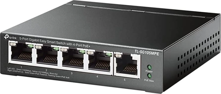 TP-Link TL-SG105MPE inteligentny gigabitowy przełącznik PoE+ z 5 portami