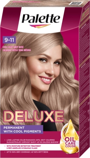 Palette Deluxe 9-11 chłodny jasny szary róż – permanentna farba do włosów 50 ml