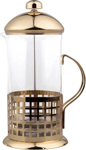 Dzbanek do zaparzania (french press) 1000 ml ze złotym metalowym filtrem