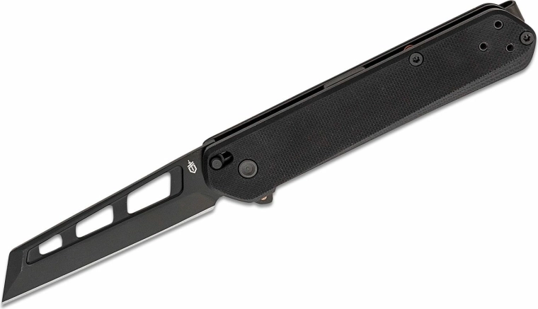 Gerber Spire AO – minimalistyczny nóż kieszonkowy G10, 7,4 cm, cały czarny