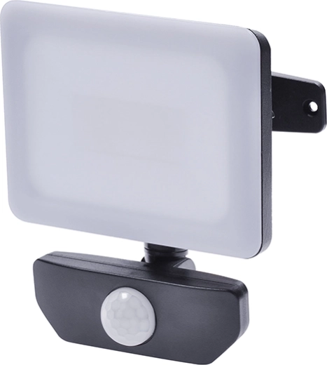 Solight LED reflektor Quick z czujnikiem ruchu 10 W, 850 lm, 4000 K, IP44, czarny