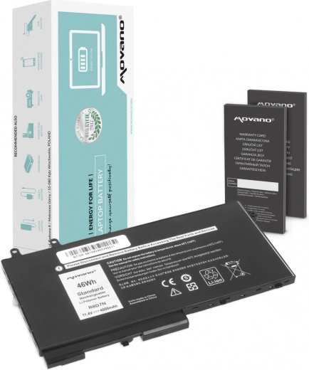 Bateria Movano R8D7N do Dell Latitude 5410/5411/5500 oraz Precision 3541/3550 (46 Wh)