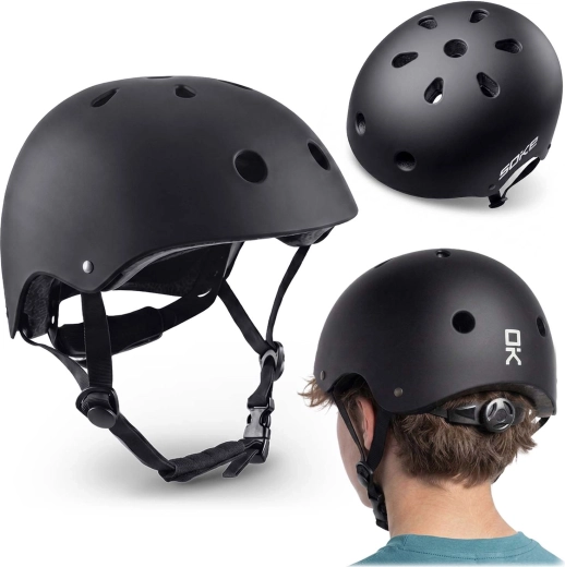 Sportowy kask ochronny Soke K1 czarny, rozmiar M