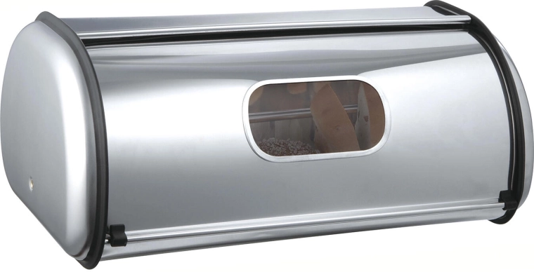 Nierdzewny chlebak AKCENT 43,5 × 27,5 × 18,5 cm