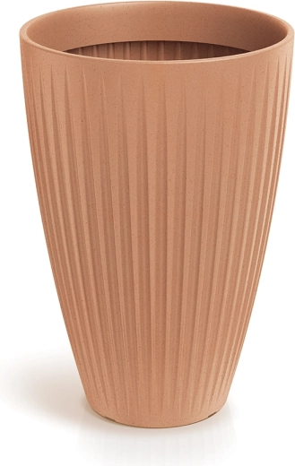 Wysoka donica Latia Round High 40 cm terakota