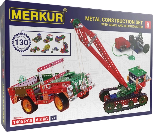 Merkur M8 duży metalowy zestaw konstrukcyjny, 1414 elementów