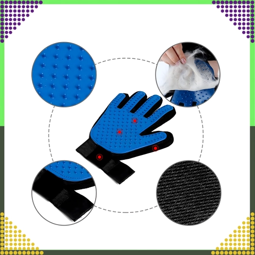 Delikatne silikonowe wypustki do łagodnego wyczesywania