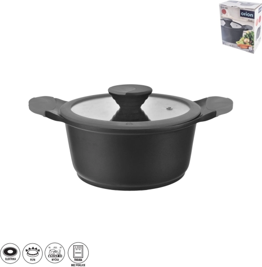 Garnek GALI 2,6 l ze szklaną pokrywką