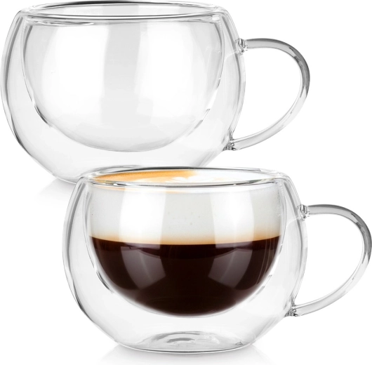 Termo szklanki z podwójną ścianką 280 ml, 2 szt.